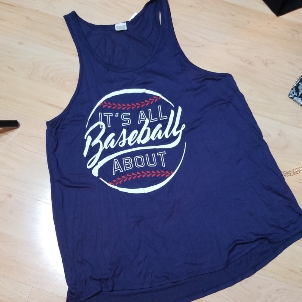 New plus baseball tank